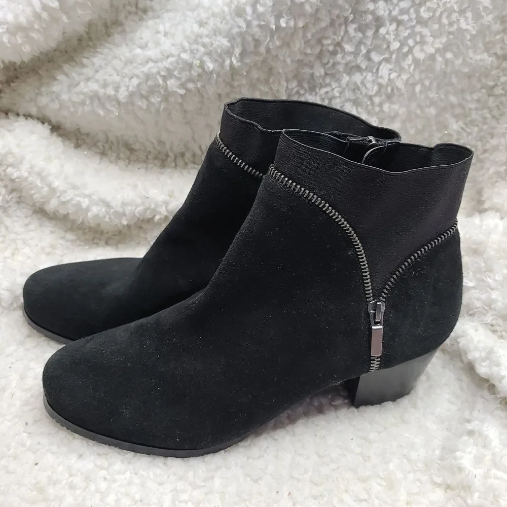 Ros‎ Hommerson Bess Black Leather Ankle Boots size 10.5